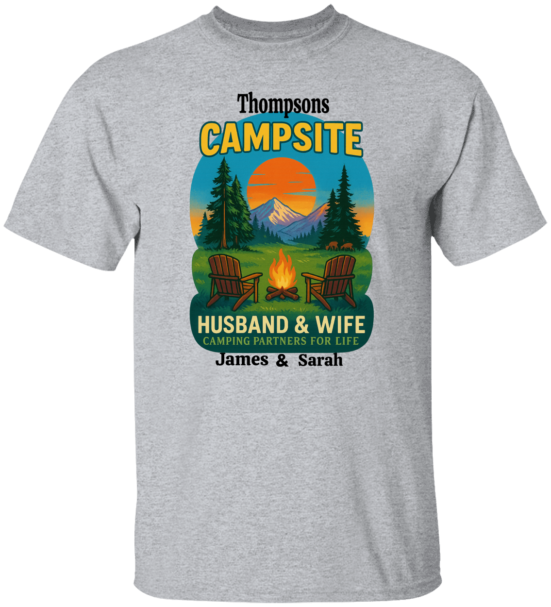 Family Camping Personalized T-Shirts