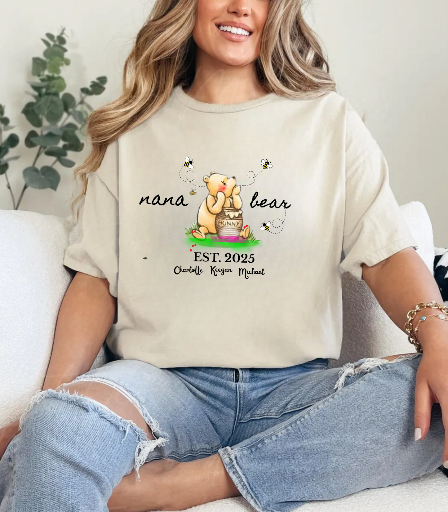 Mama, Nana, Mimi Bear Personalized T- Shirt*