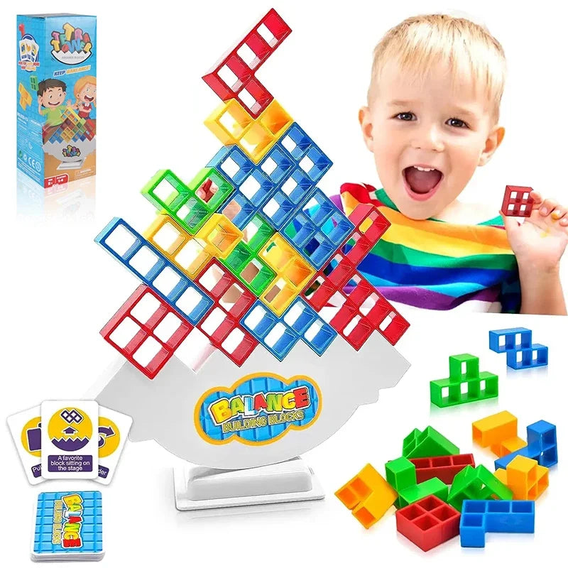 Tetra Tower Balance Blocks Game