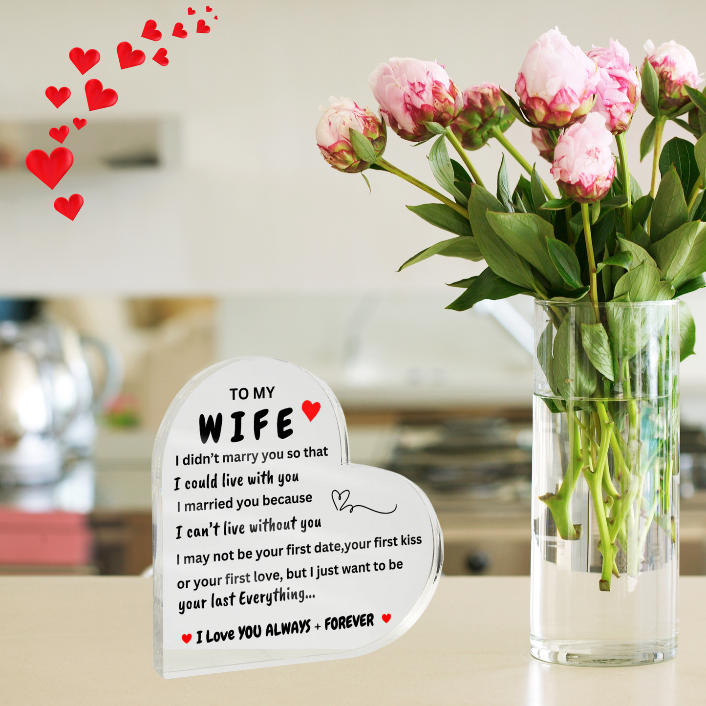 Wife Heart Gift/Can't Live without You/Acrylic*