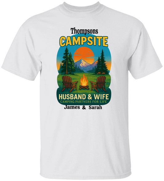Family Camping Personalized T-Shirts