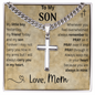 Graduation Son Message Cuban Necklace Gift