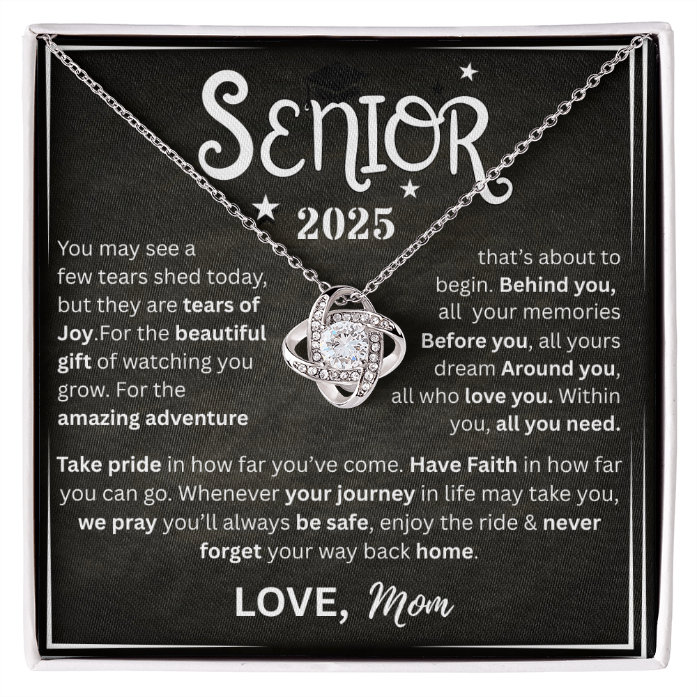 Senior Love Knot Necklace
