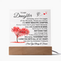 To My Daughter/Beautiful Chapter/Acrylic Plaque