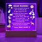 Dear Mommy Charms Acrylic  Plaque