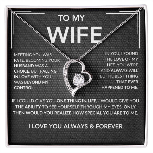 To My Love Necklace-Gift for Wife, Girlfriend, Fiance, Soulmate