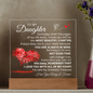 To My Daughter/Beautiful Chapter/Acrylic Plaque/white