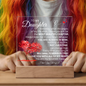 To My Daughter/Beautiful Chapter/Acrylic Plaque/white