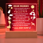 Dear Mommy Charms Acrylic  Plaque