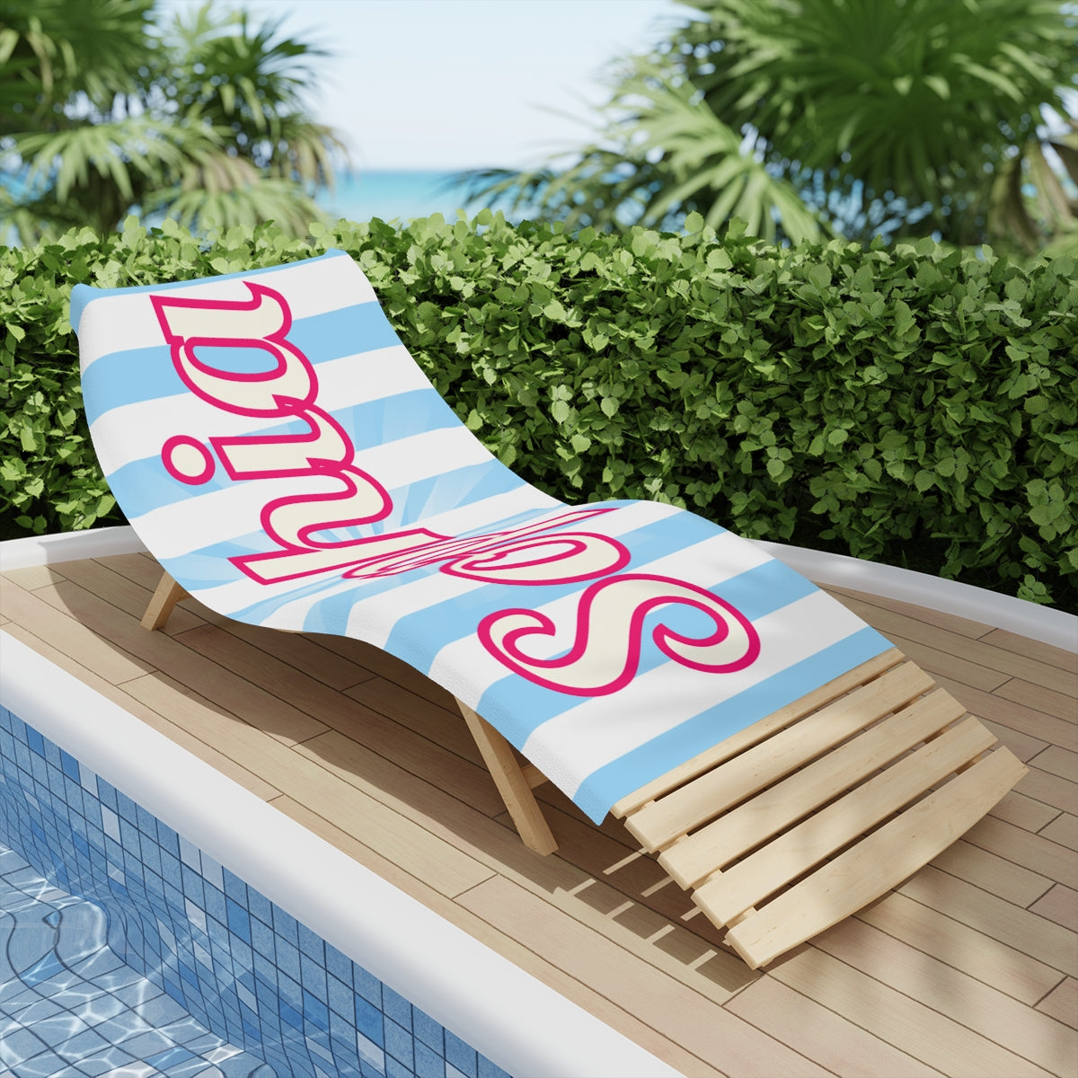Personalized Beach Towel Family Vacation, Bridesmaids Gift, Bachelorette Gifts