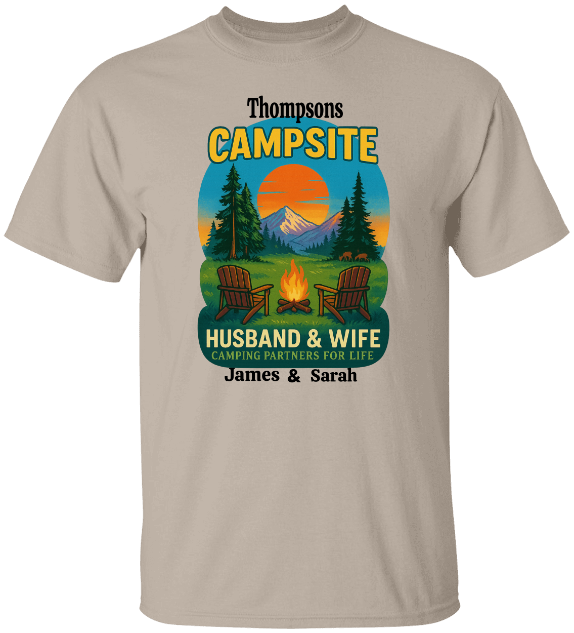 Family Camping Personalized T-Shirts