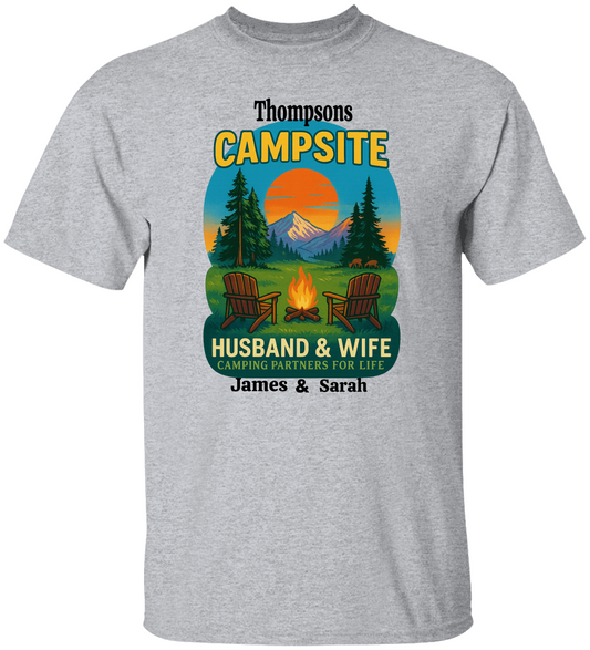 Family Camping Personalized T-Shirts