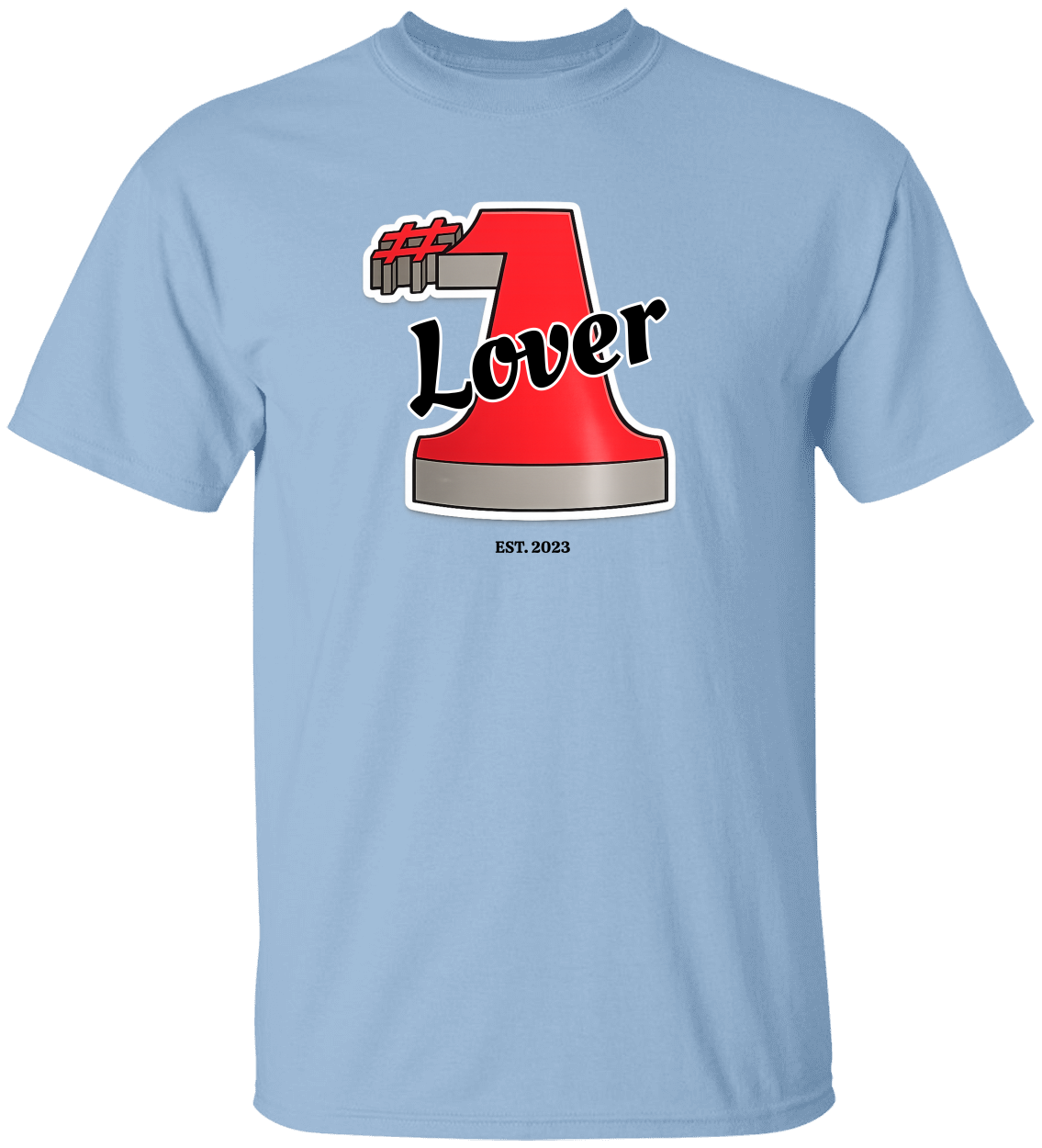 #1 Lover Personalized Cotton T-Shirt His/ Hers