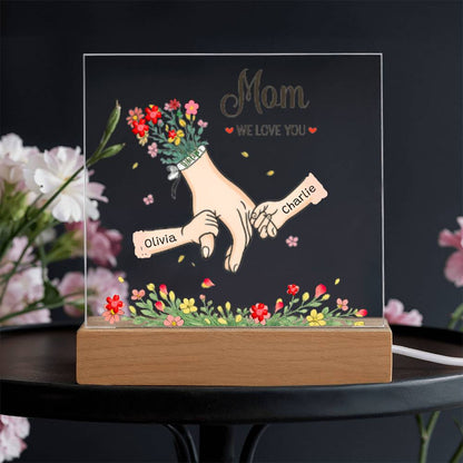 Personalized Mom Hand Acrylic Plaque