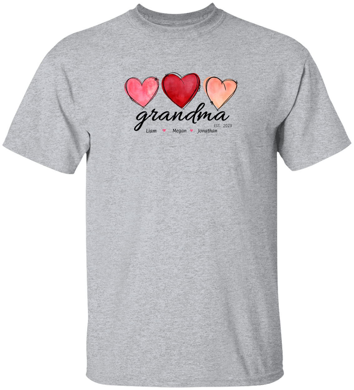 Personalized Grandma*Valentine Cotton T-Shirt