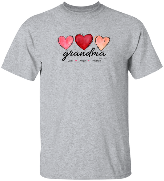 Personalized Grandma*Valentine Cotton T-Shirt
