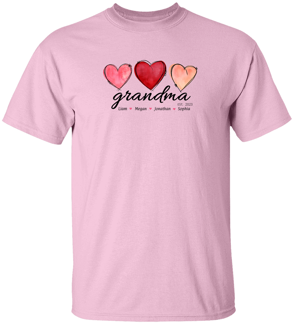 Personalized Grandma*Valentine Cotton T-Shirt