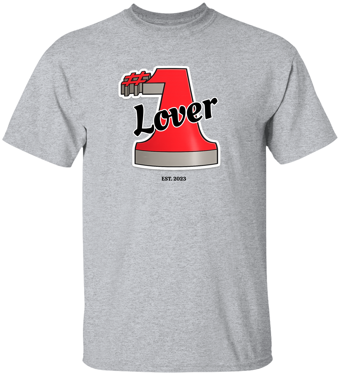 #1 Lover Personalized Cotton T-Shirt His/ Hers