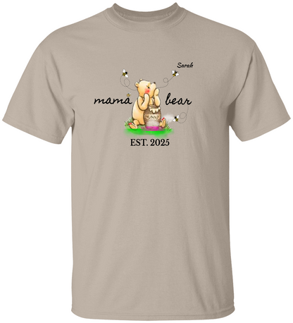 Mama, Nana, Mimi Bear Personalized T- Shirt*