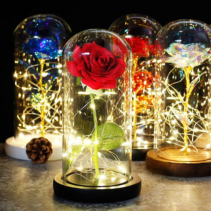 Galaxy Rose Love Lamp
