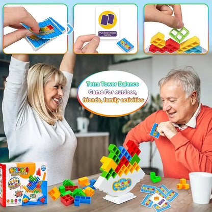Tetra Tower Balance Blocks Game