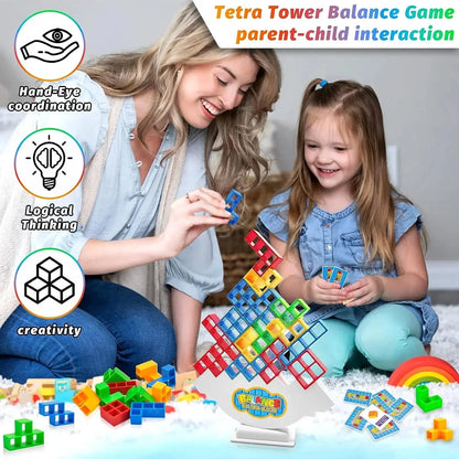 Tetra Tower Balance Blocks Game