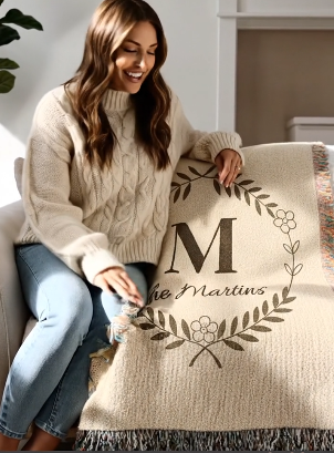 Heirloom Artwork Woven Blanket