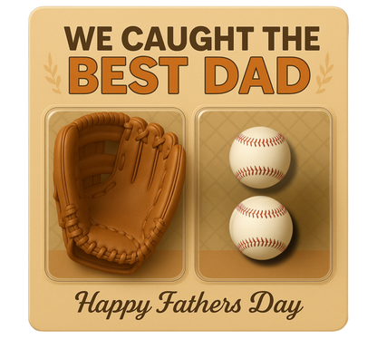 Personalized Dad Baseball Glove Acrylic Plaque