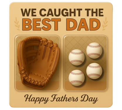 Personalized Dad Baseball Glove Acrylic Plaque