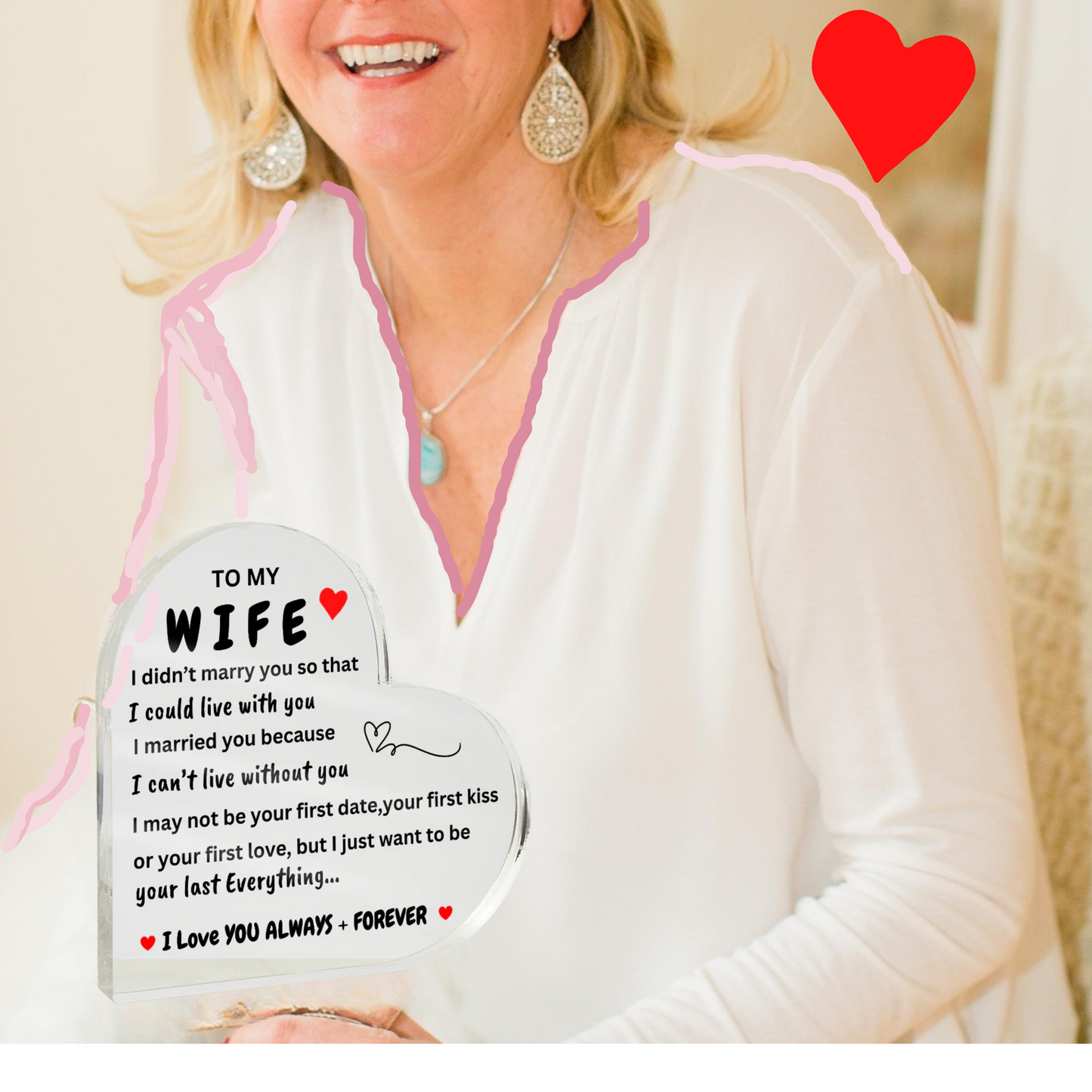 Wife Heart Gift/Can't Live without You/Acrylic*