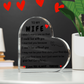Wife Heart Gift/Can't Live without You/Acrylic*