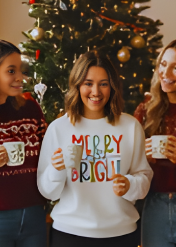 Christmas Merry & Bright Sweatshirt