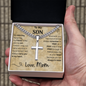 Graduation Son Message Cuban Necklace Gift
