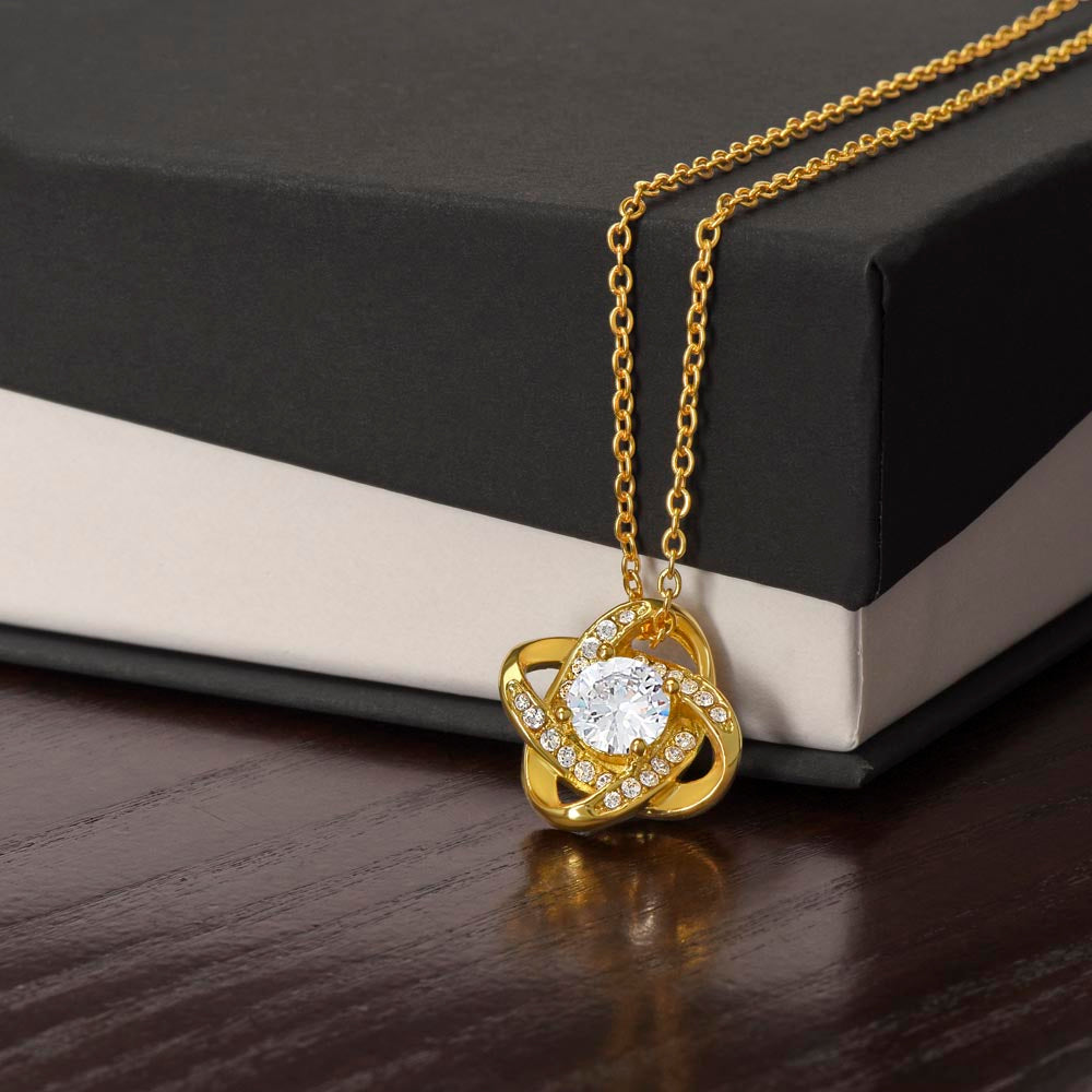 Daughter Love Knot  Necklace Lion Gift