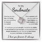 Soulmate/ Wife /Girlfriend Love Knot Necklace