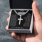 To My Man Cuban Necklace  with Message Card