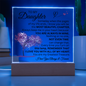 To My Daughter/Beautiful Chapter/Acrylic Plaque