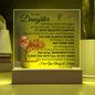 To My Daughter/Beautiful Chapter/Acrylic Plaque