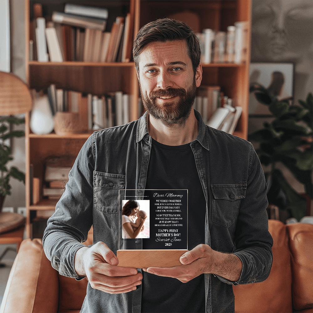 Dear Mommy 1st Mother's Day Personalized Acrylic Square Plaque