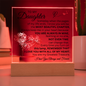 To My Daughter/Beautiful Chapter/Acrylic Plaque