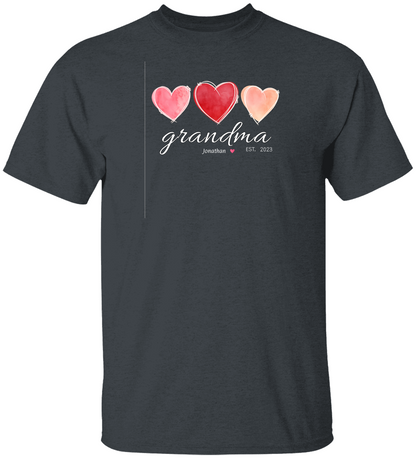 Personalized Grandma*Valentine Cotton T-Shirt