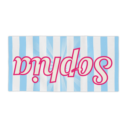 Personalized Beach Towel Family Vacation, Bridesmaids Gift, Bachelorette Gifts