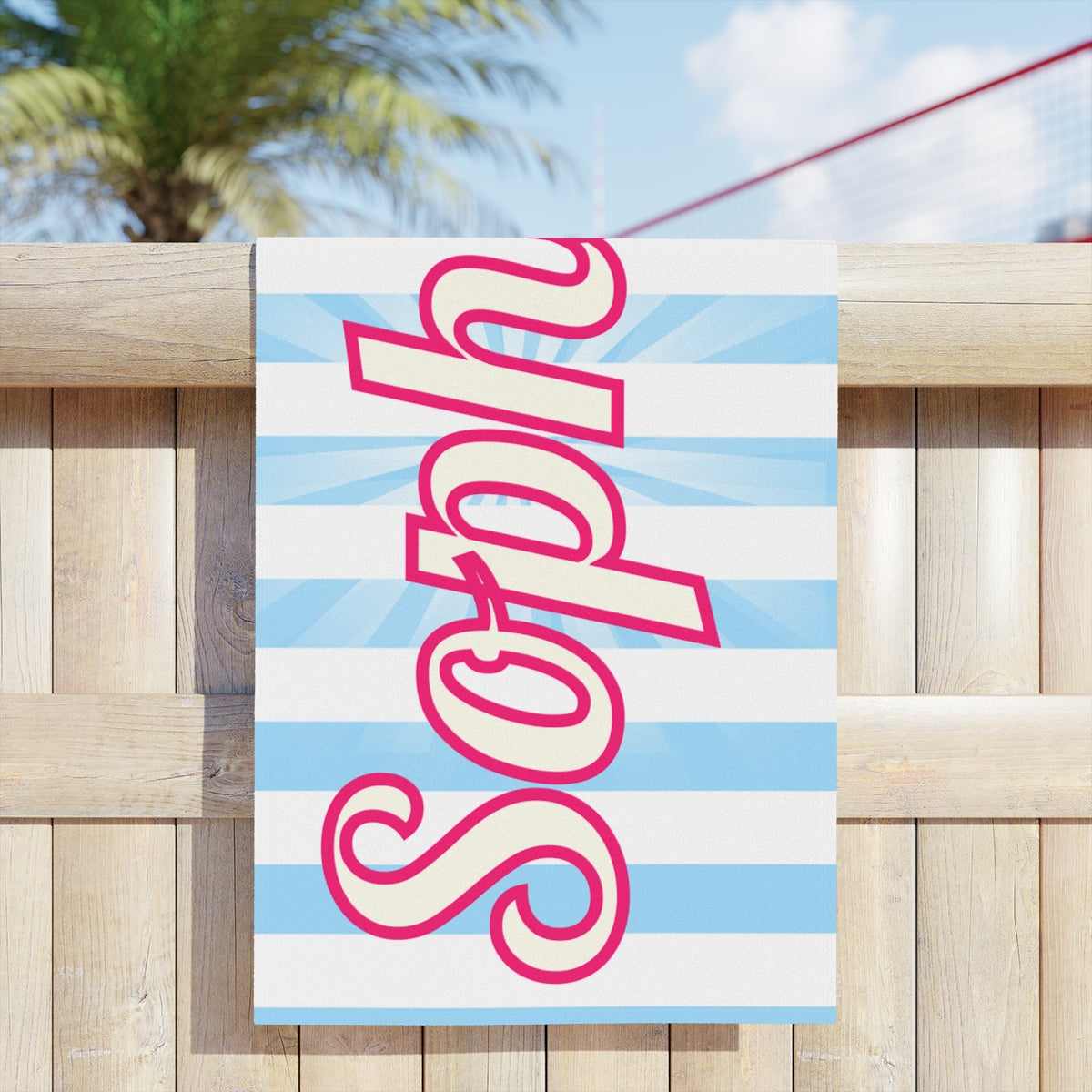 Personalized Beach Towel Family Vacation, Bridesmaids Gift, Bachelorette Gifts