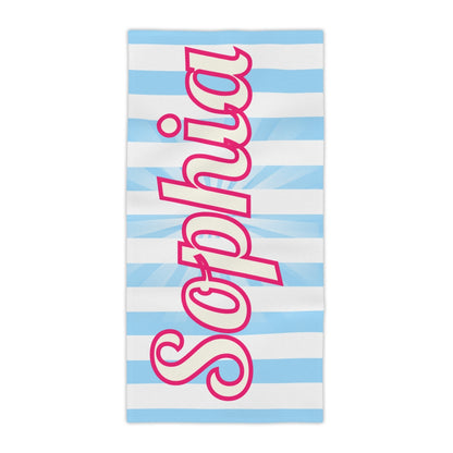 Personalized Beach Towel Family Vacation, Bridesmaids Gift, Bachelorette Gifts