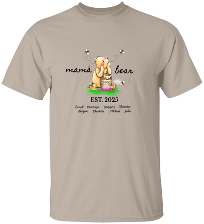 Mama, Nana, Mimi Bear Personalized T- Shirt*