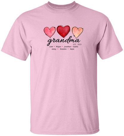 Personalized Grandma*Valentine Cotton T-Shirt