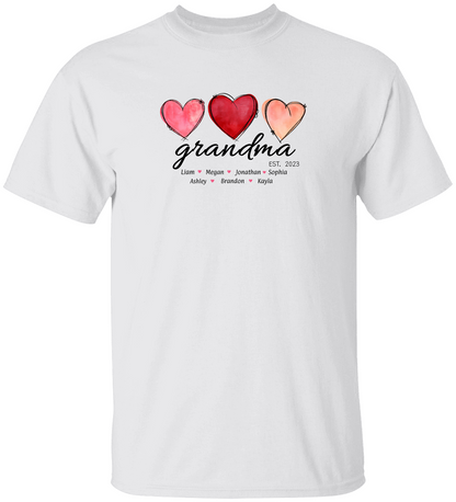 Personalized Grandma*Valentine Cotton T-Shirt