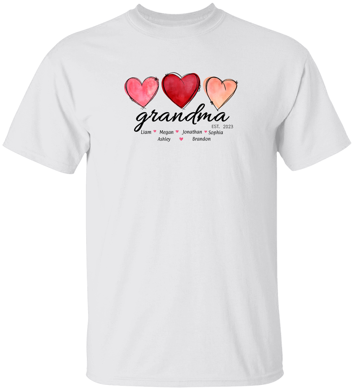 Personalized Grandma*Valentine Cotton T-Shirt