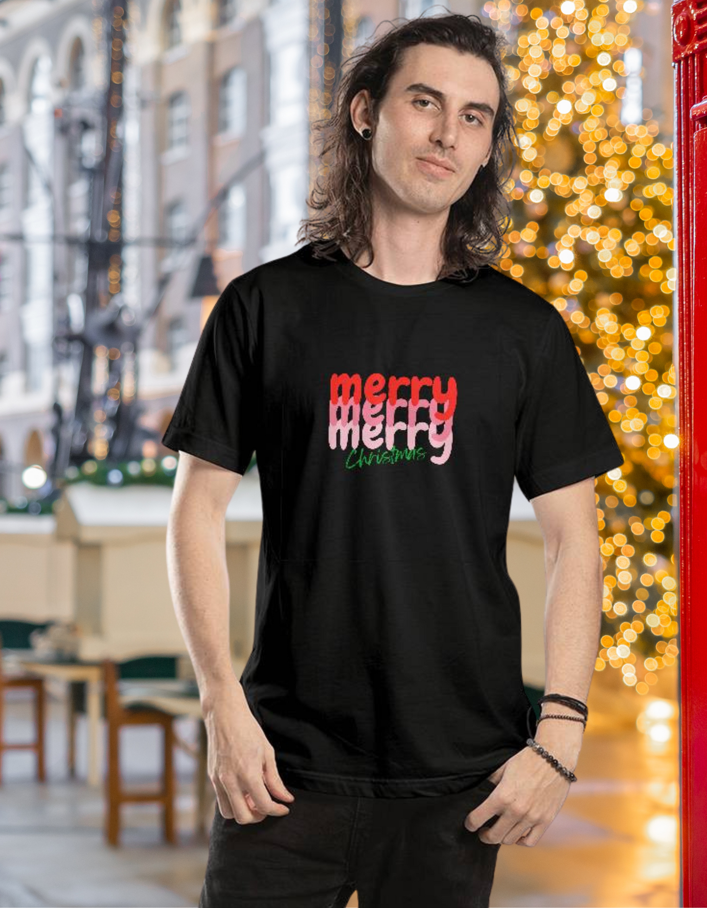 Merry Triple Holiday T-Shirt